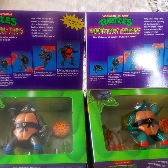 Teenage mutantin LEO &MIKEY turtles NICKELODEON - Picture 1 of 4